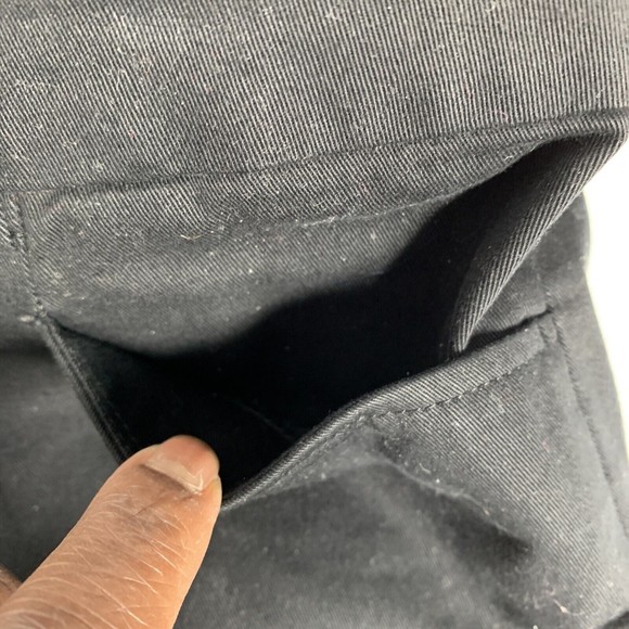 ESCADA VTG Designer Sport Pants Black Casual Silk Cotton Wide Leg Womens 38 XL - Picture 8 of 16